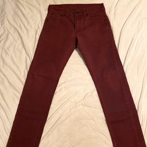 Levi’s 511 Slim fit W30 Merlot jeans